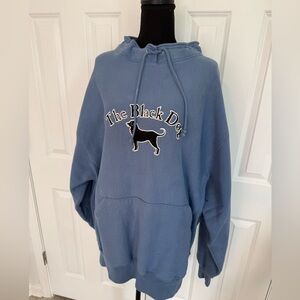 The Black Dog Classic Blue Embroidered Sweatshirt. Comfortable Classic Casual XL